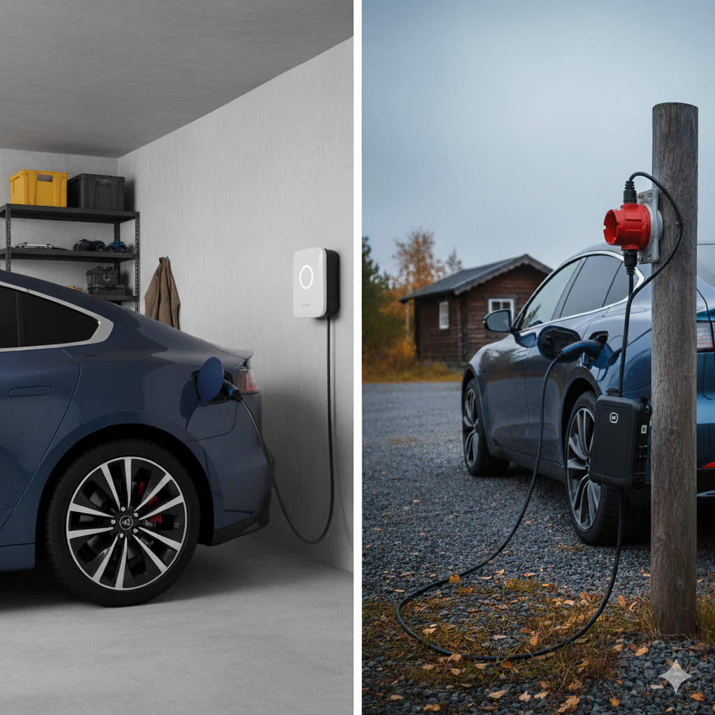 Стационарные и портативные зарядные станции: Обоснование выбора (AC зарядка)