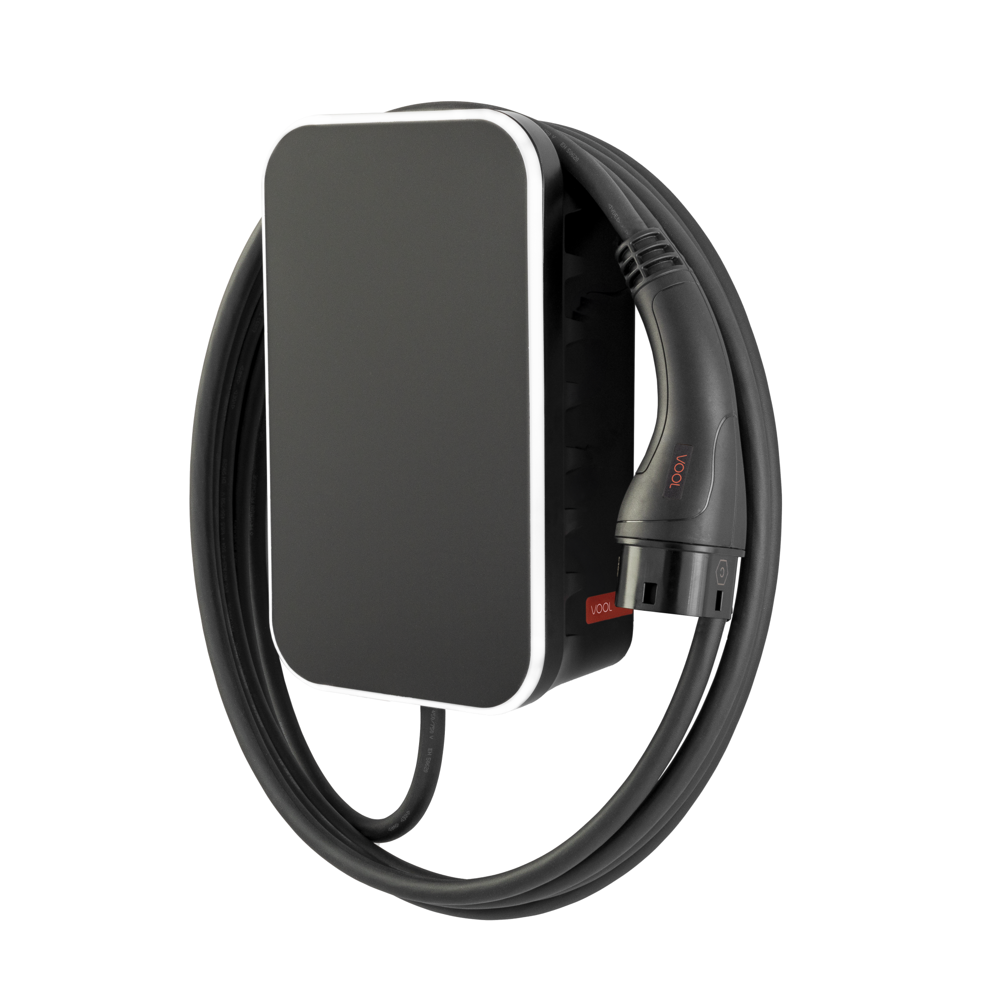 VOOL EV Lādētājs | 22 kW | 4G, Wi-Fi | 6.5 m | Matēti Melns